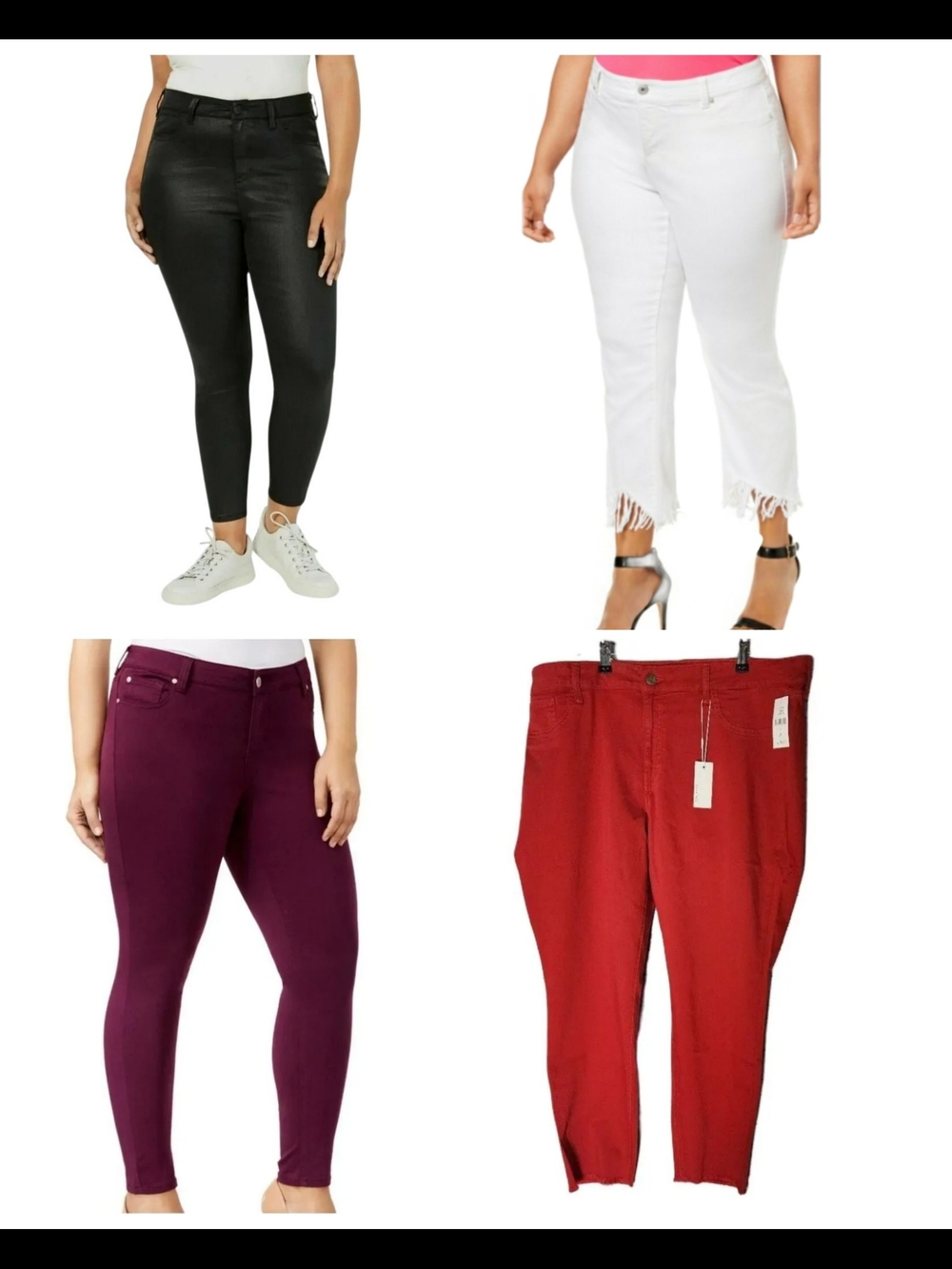 4 Piece Lot Plus Size 24 Jeans Pants: Celebrity Pink INC Warp Weft NWT
